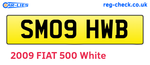 SM09HWB are the vehicle registration plates.