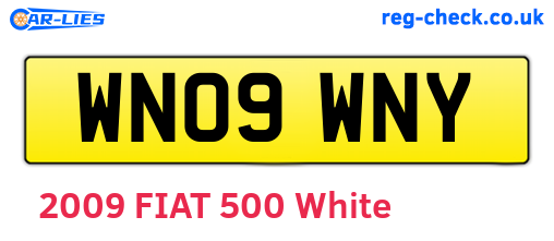 WN09WNY are the vehicle registration plates.