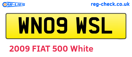 WN09WSL are the vehicle registration plates.