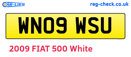 WN09WSU are the vehicle registration plates.