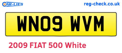 WN09WVM are the vehicle registration plates.
