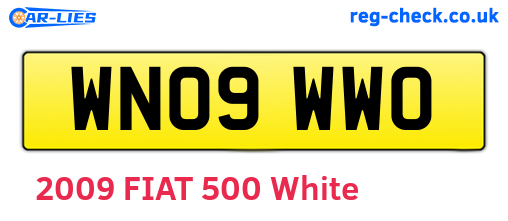 WN09WWO are the vehicle registration plates.