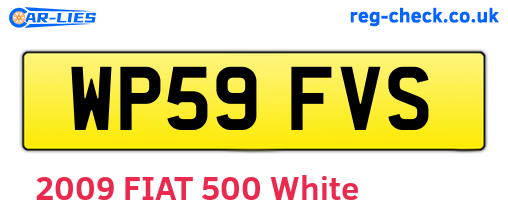 WP59FVS are the vehicle registration plates.