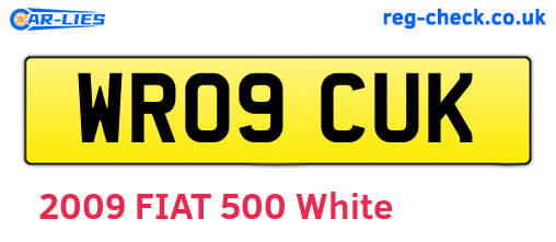 WR09CUK are the vehicle registration plates.