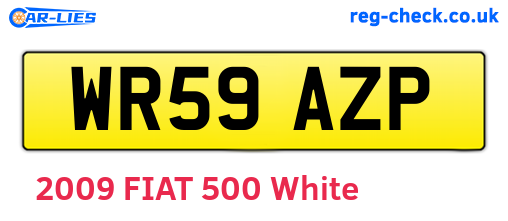 WR59AZP are the vehicle registration plates.
