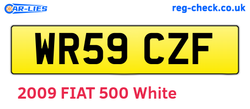 WR59CZF are the vehicle registration plates.