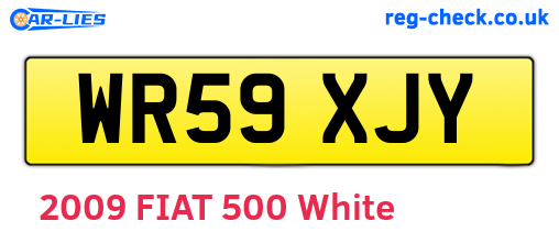 WR59XJY are the vehicle registration plates.