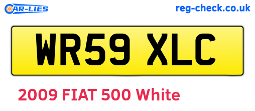 WR59XLC are the vehicle registration plates.