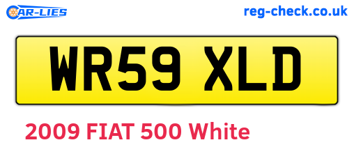 WR59XLD are the vehicle registration plates.