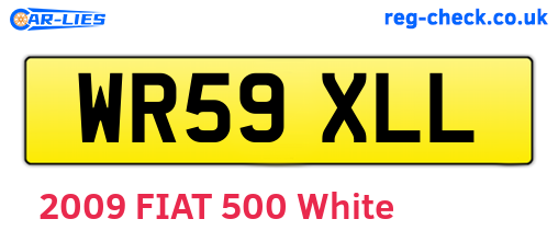WR59XLL are the vehicle registration plates.