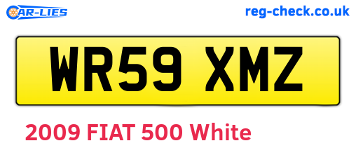 WR59XMZ are the vehicle registration plates.