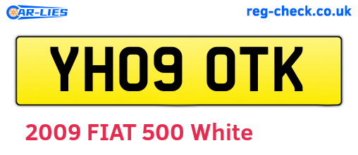 YH09OTK are the vehicle registration plates.