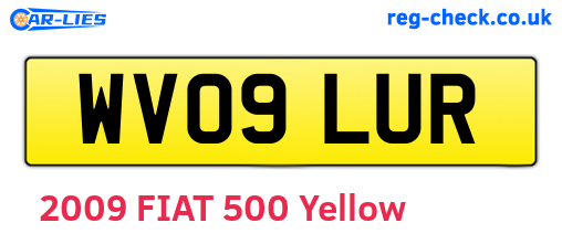 WV09LUR are the vehicle registration plates.