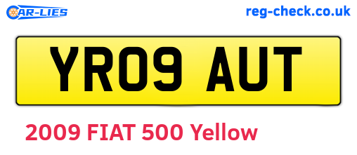 YR09AUT are the vehicle registration plates.