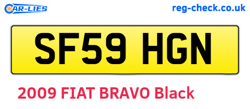SF59HGN are the vehicle registration plates.