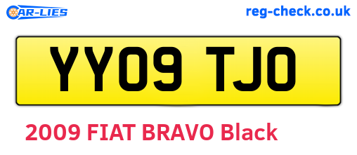 YY09TJO are the vehicle registration plates.