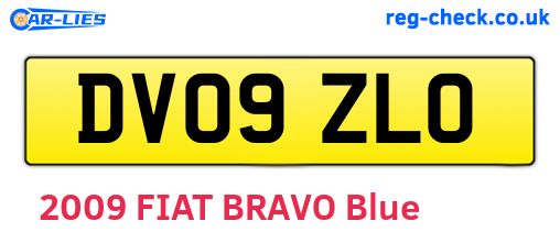 DV09ZLO are the vehicle registration plates.