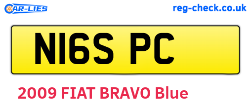 N16SPC are the vehicle registration plates.
