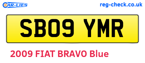 SB09YMR are the vehicle registration plates.