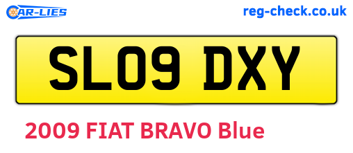 SL09DXY are the vehicle registration plates.
