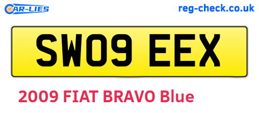 SW09EEX are the vehicle registration plates.