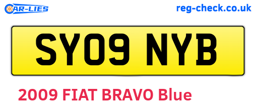 SY09NYB are the vehicle registration plates.
