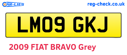 LM09GKJ are the vehicle registration plates.
