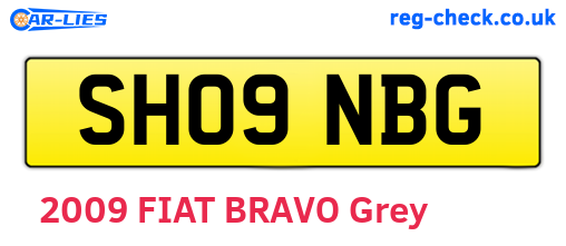 SH09NBG are the vehicle registration plates.
