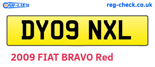 DY09NXL are the vehicle registration plates.