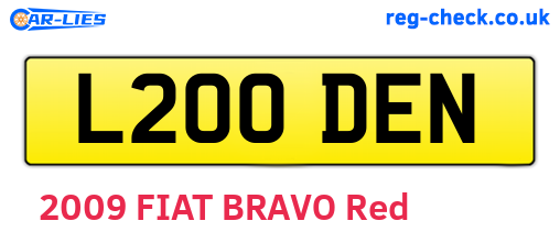 L200DEN are the vehicle registration plates.