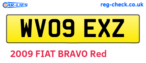 WV09EXZ are the vehicle registration plates.