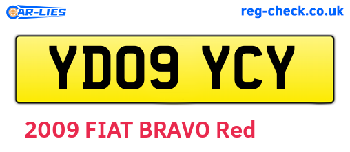 YD09YCY are the vehicle registration plates.