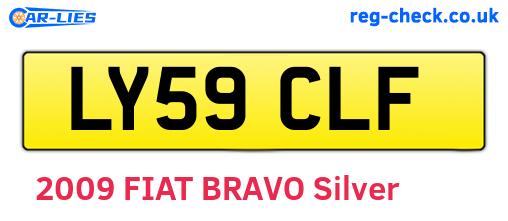 LY59CLF are the vehicle registration plates.