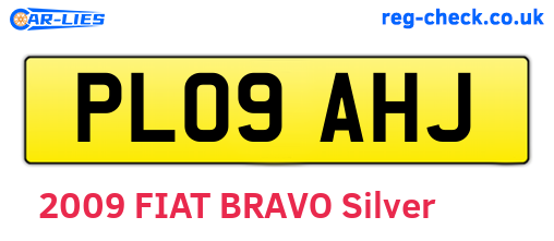 PL09AHJ are the vehicle registration plates.