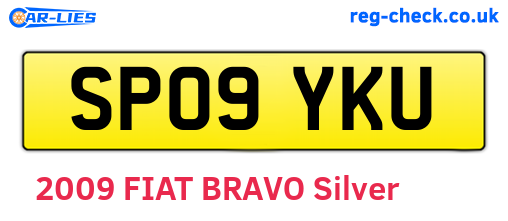 SP09YKU are the vehicle registration plates.