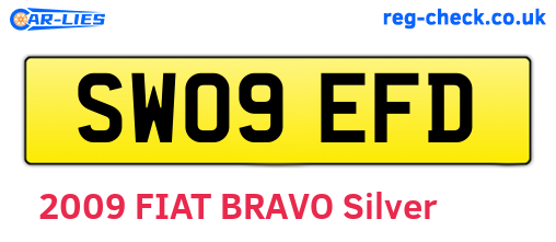 SW09EFD are the vehicle registration plates.
