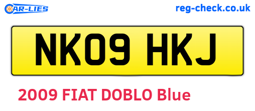 NK09HKJ are the vehicle registration plates.