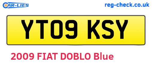 YT09KSY are the vehicle registration plates.