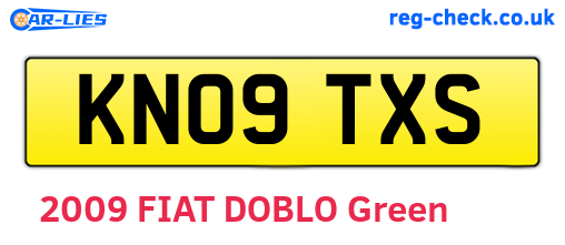 KN09TXS are the vehicle registration plates.
