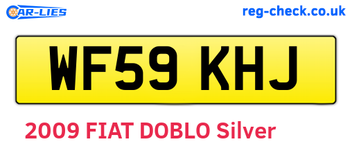 WF59KHJ are the vehicle registration plates.