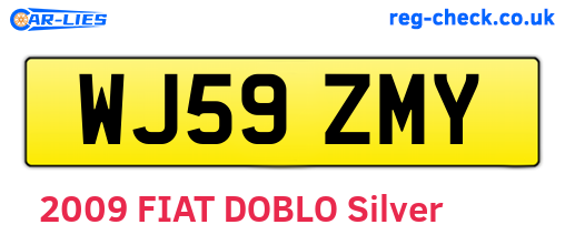 WJ59ZMY are the vehicle registration plates.
