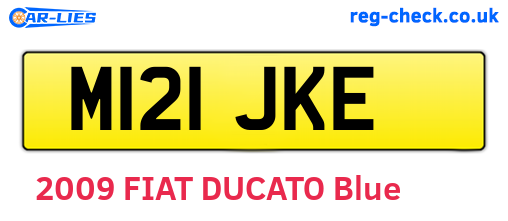 M121JKE are the vehicle registration plates.