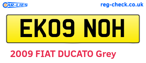 EK09NOH are the vehicle registration plates.