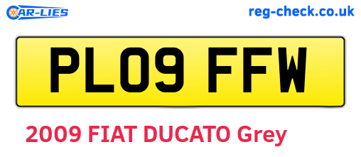 PL09FFW are the vehicle registration plates.