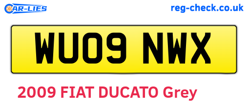 WU09NWX are the vehicle registration plates.