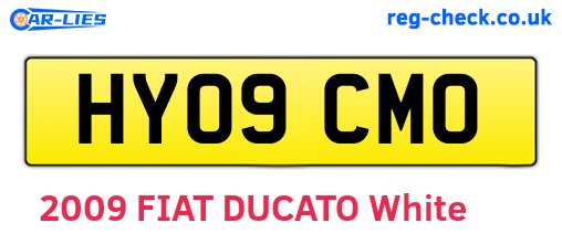 HY09CMO are the vehicle registration plates.