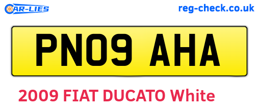 PN09AHA are the vehicle registration plates.