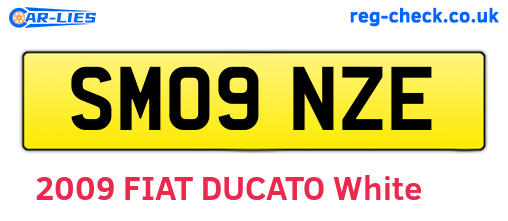 SM09NZE are the vehicle registration plates.