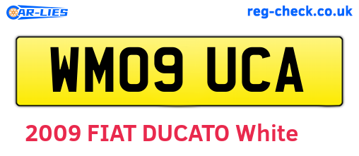 WM09UCA are the vehicle registration plates.