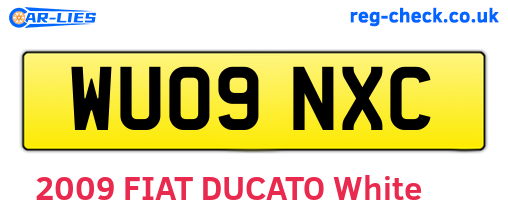 WU09NXC are the vehicle registration plates.